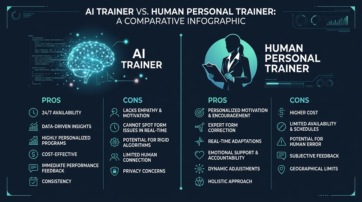 Ai Personal Trainer Vs Human — visual guide for the When a Human Trainer Still Makes Sense section