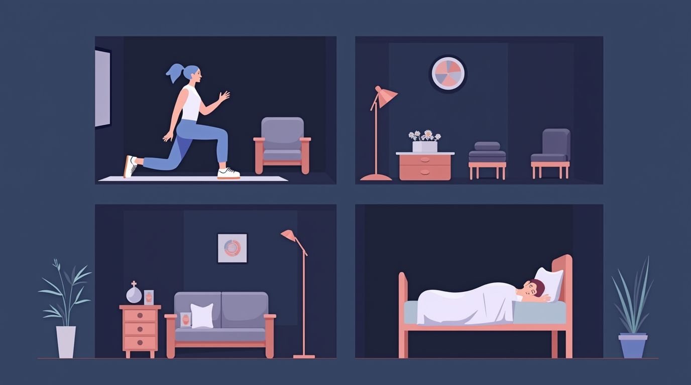 Quiet apartment workout that does not disturb the neighbor sleeping below