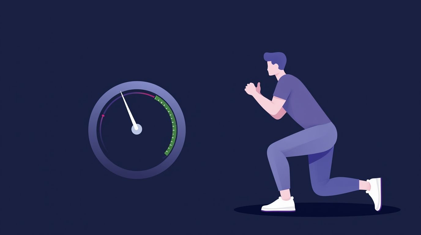Noise meter staying low during a quiet no-jumping apartment workout