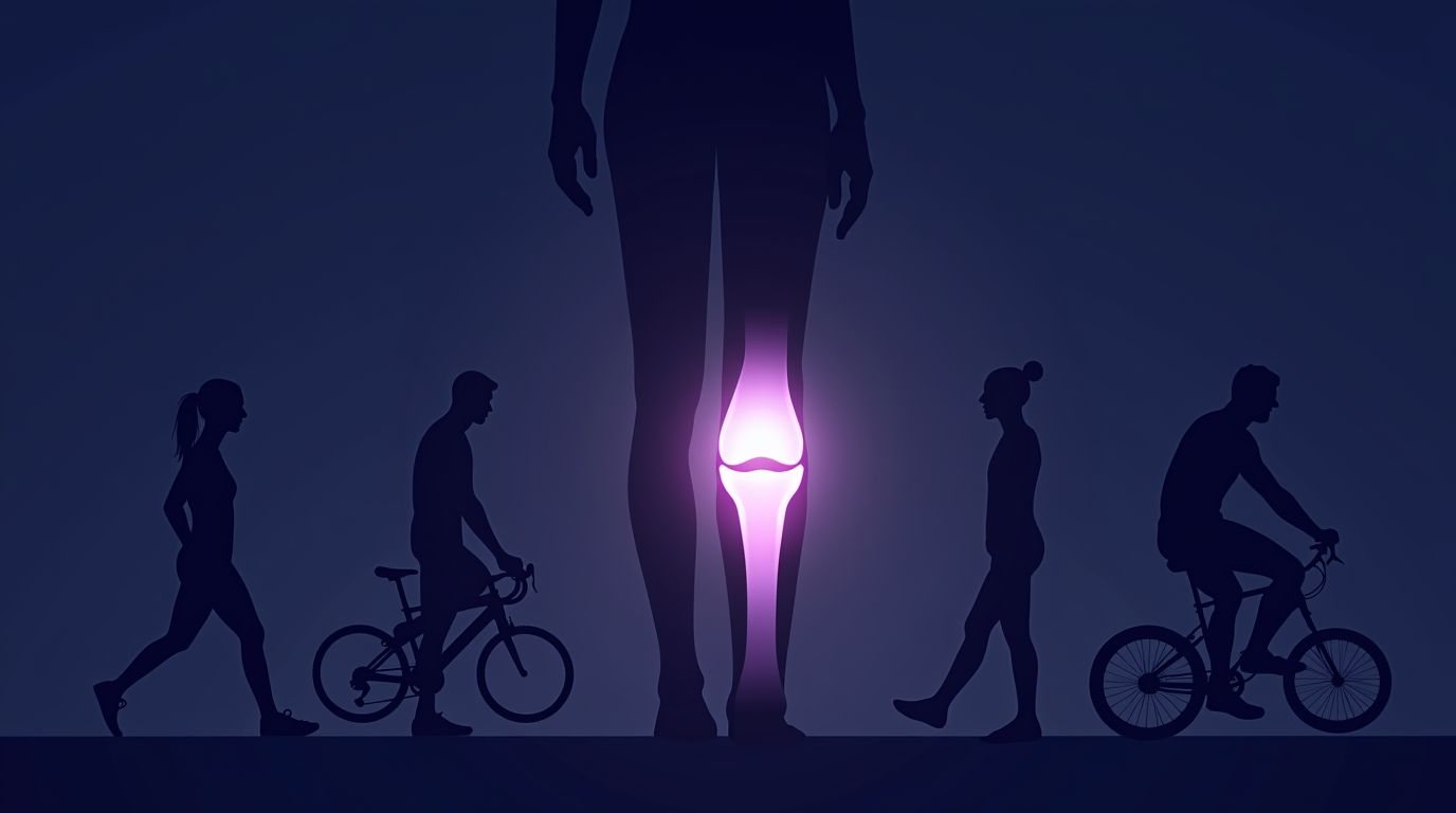 Low impact exercises protecting the knee joint while building strength