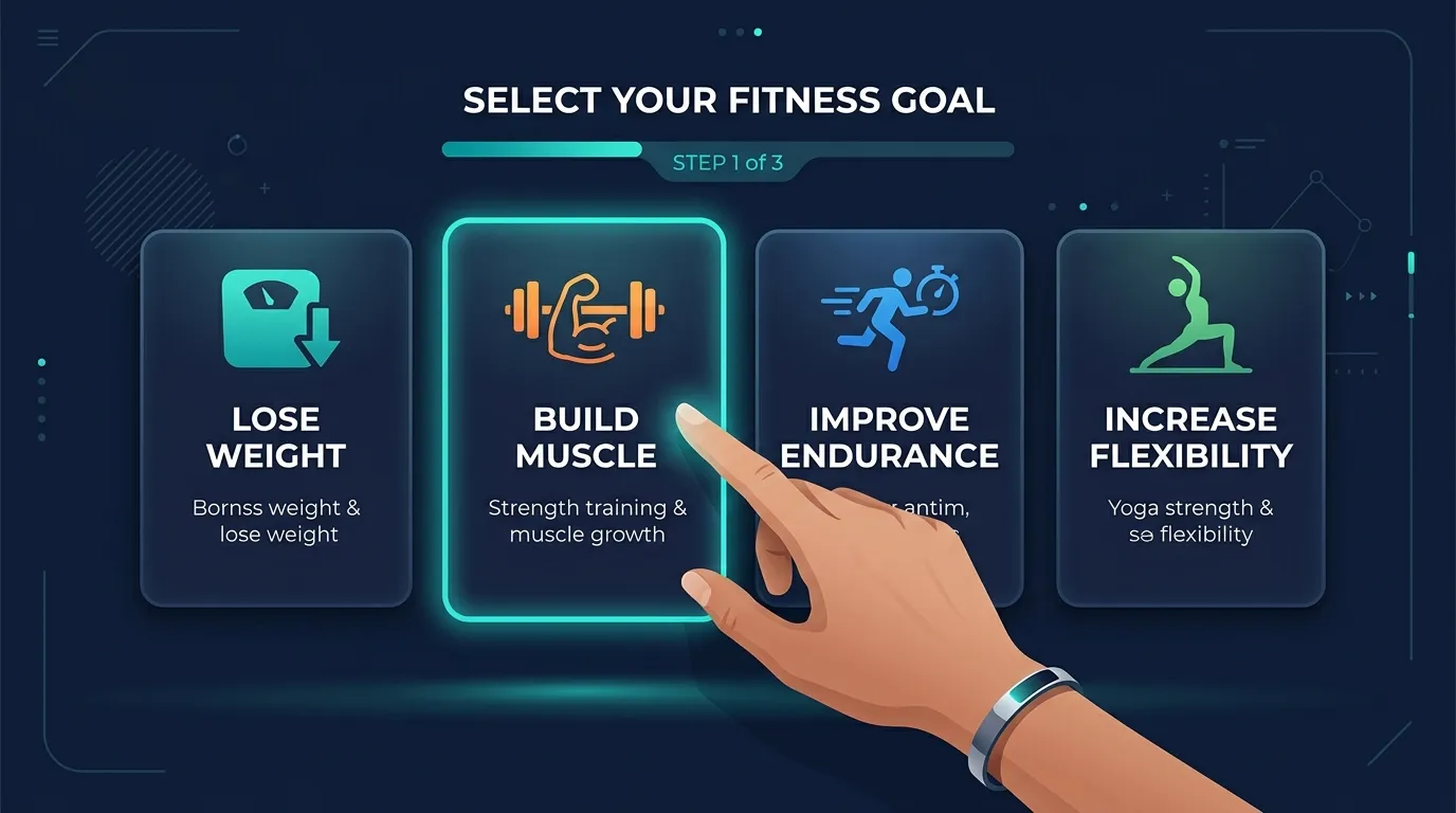 Choose Goals Selection Interface — visual guide for the But What About Unrealistic Goals? section