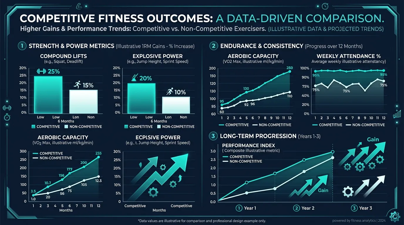 Competition Fitness Data — visual guide for the The STEP UP Trial: Competition Wins, and It's Not Close section