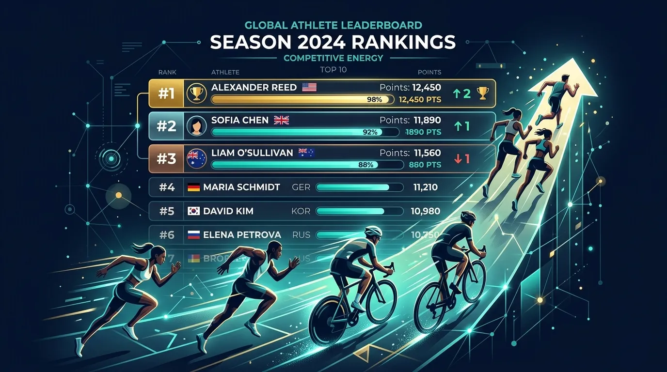 Competition Leaderboard — from Why Competition Psychology Makes You 920 Steps Fitter Per Day