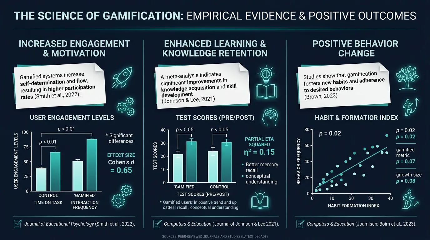 Gamification Science Research — visual guide for the It's Not Just Steps — It Lasts section