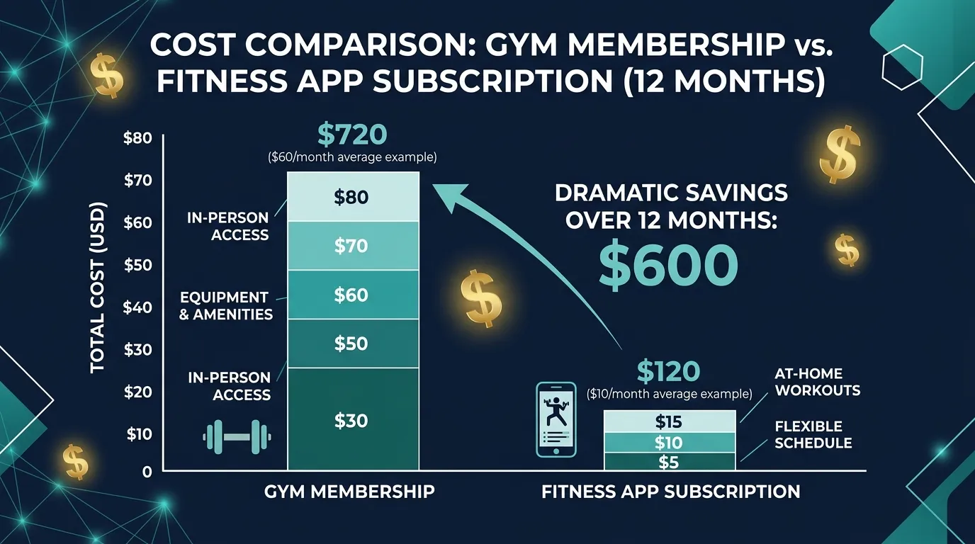 Gym Vs App Cost Comparison — from The Real Cost of Gym Memberships vs App Subscriptions
