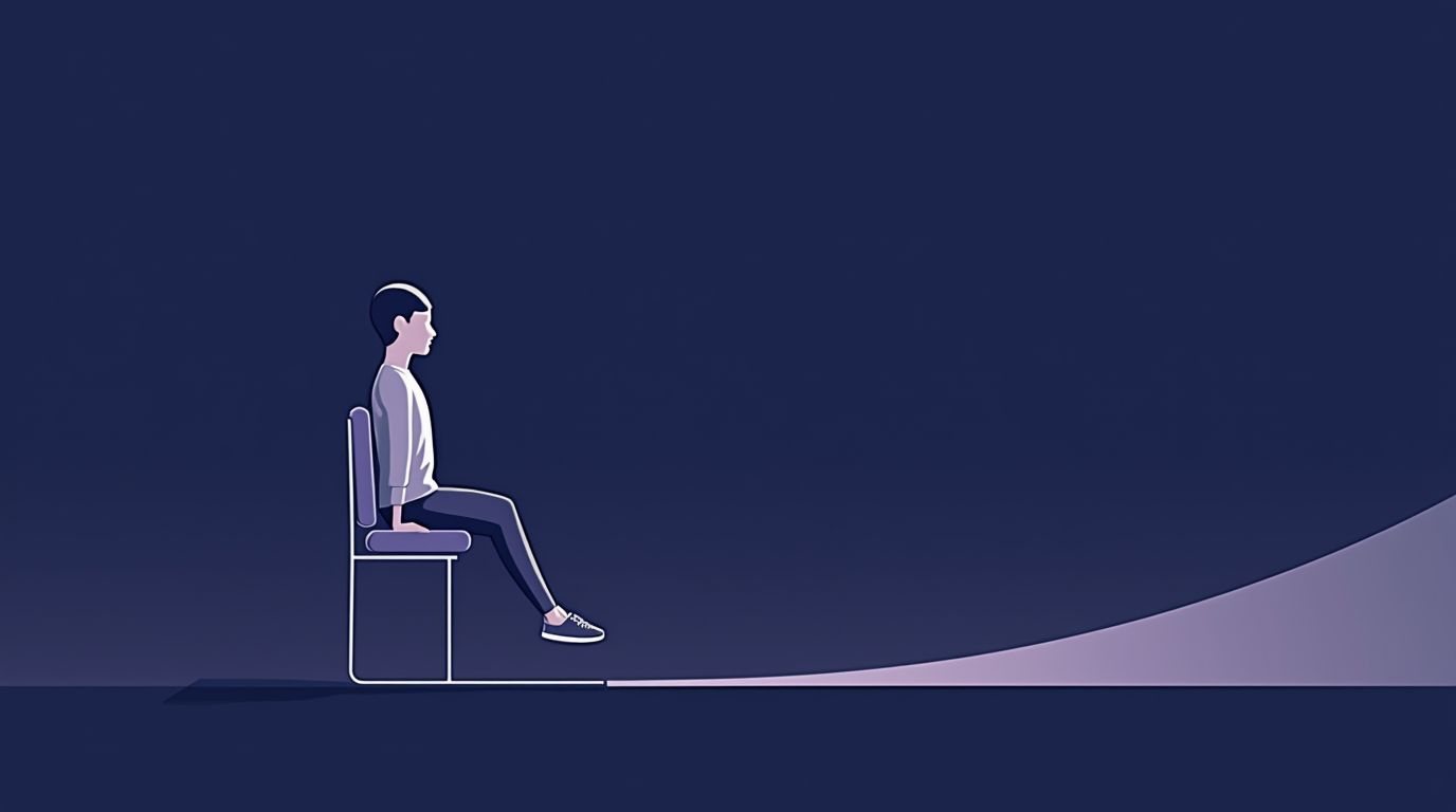 Sit-to-stand chair test representing functional strength and healthy aging