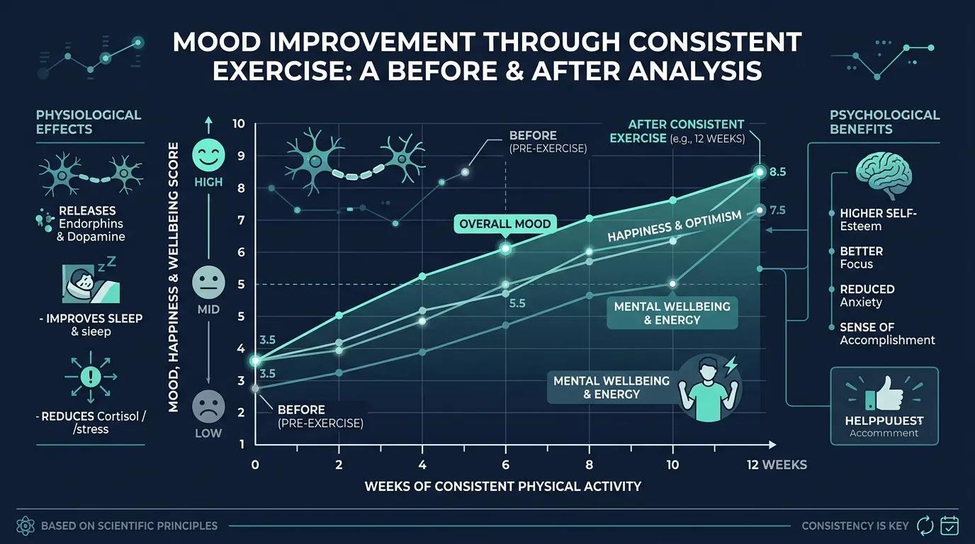 Mental Health Mood Improvement — visual guide for the How Much Exercise Do You Actually Need? section