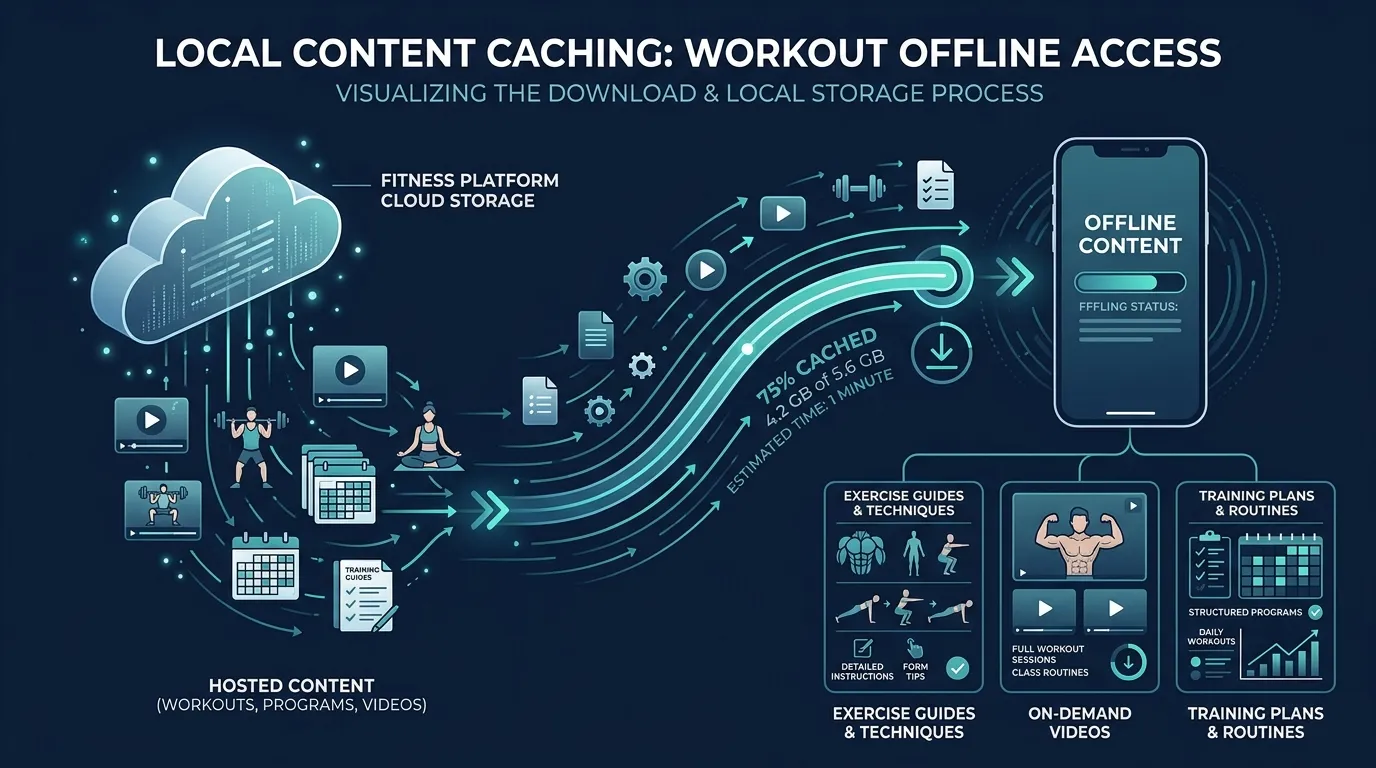 Offline Downloaded Workouts — visual guide for the The Trade-Off: Offline Simplicity vs. Connected Intelligence section