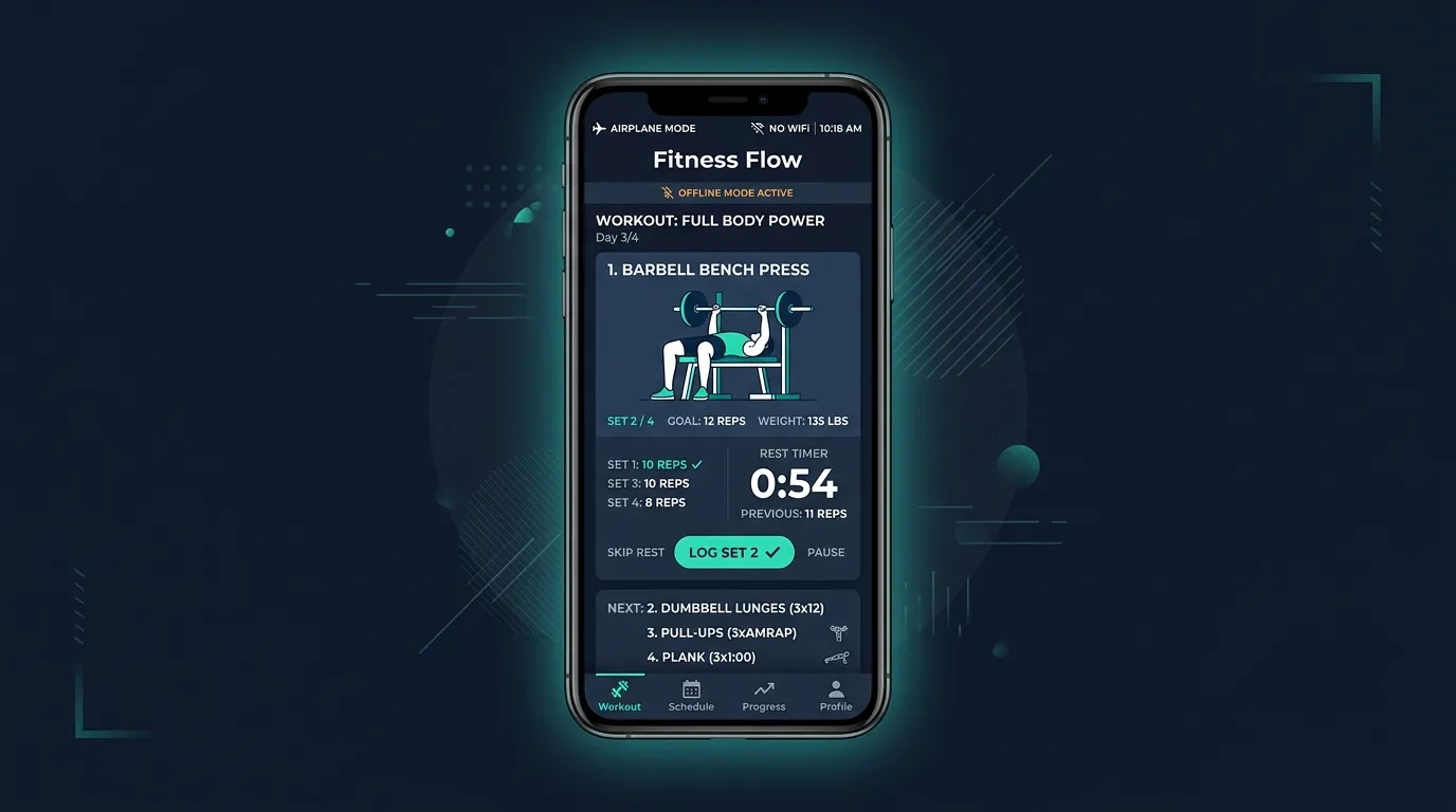 Offline Workout App Interface — from Best Fitness Apps That Work Offline: A Practical Guide for 2026