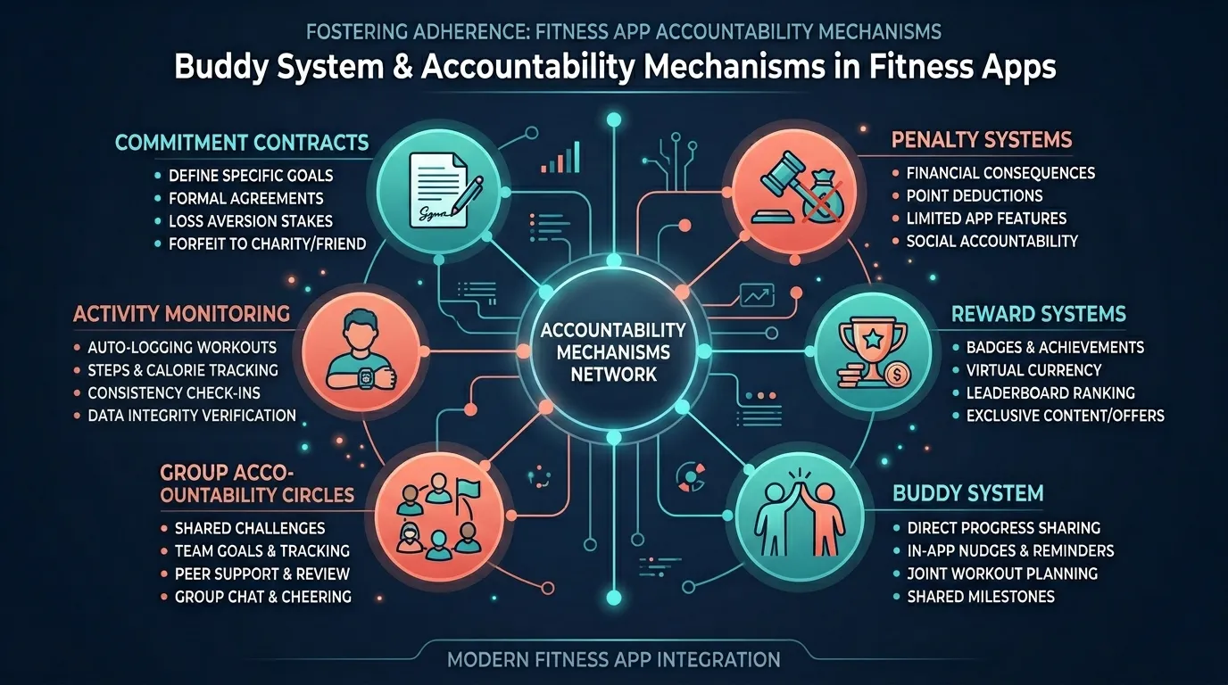 Accountability Buddy System — visual guide for the Quick Comparison: Accountability Features by App section