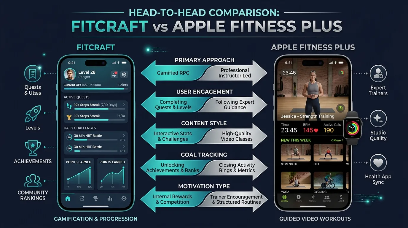 Fitcraft Vs Apple Fitness Comparison — from FitCraft vs Apple Fitness+: Which Fitness App Is Right for You?