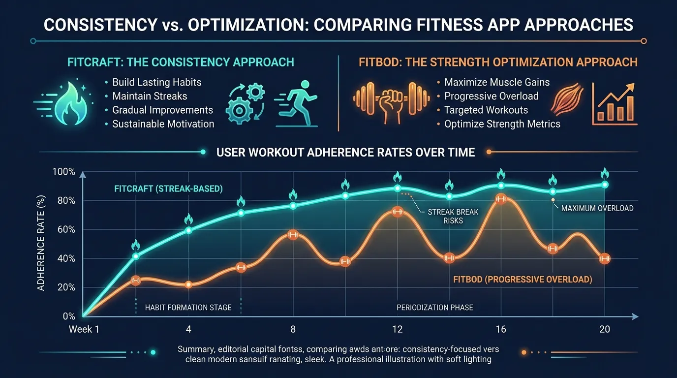 Fitcraft Vs Fitbod Consistency Vs Strength — from FitCraft vs Fitbod: Which AI Fitness App Is Right for You?