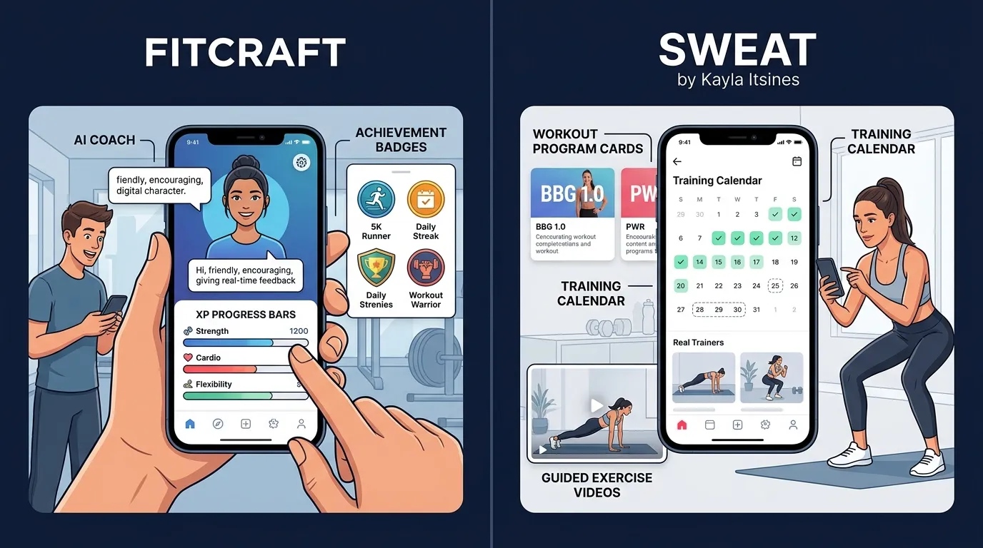 Fitcraft Vs Sweat Comparison — from FitCraft vs Sweat (2026): Honest Comparison