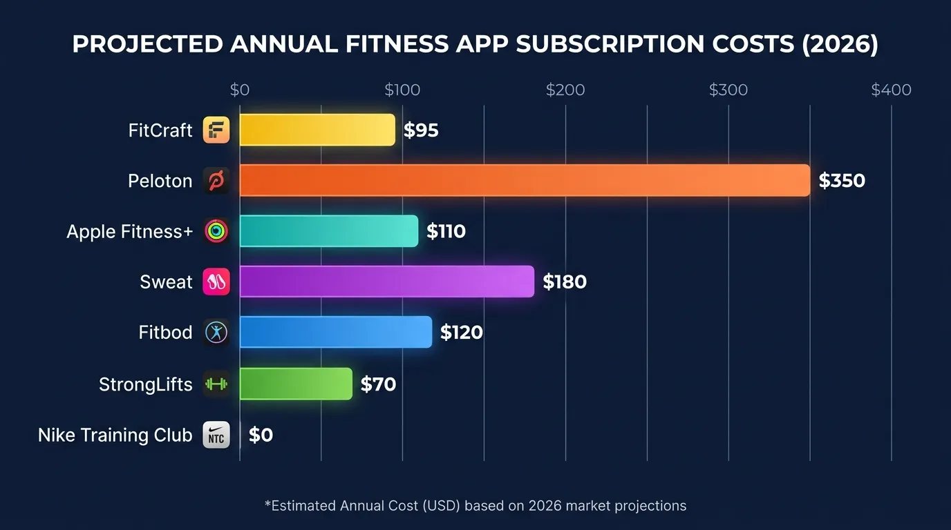 Fitness App Pricing Annual Savings — visual guide for the How to Choose Based on Your Budget section