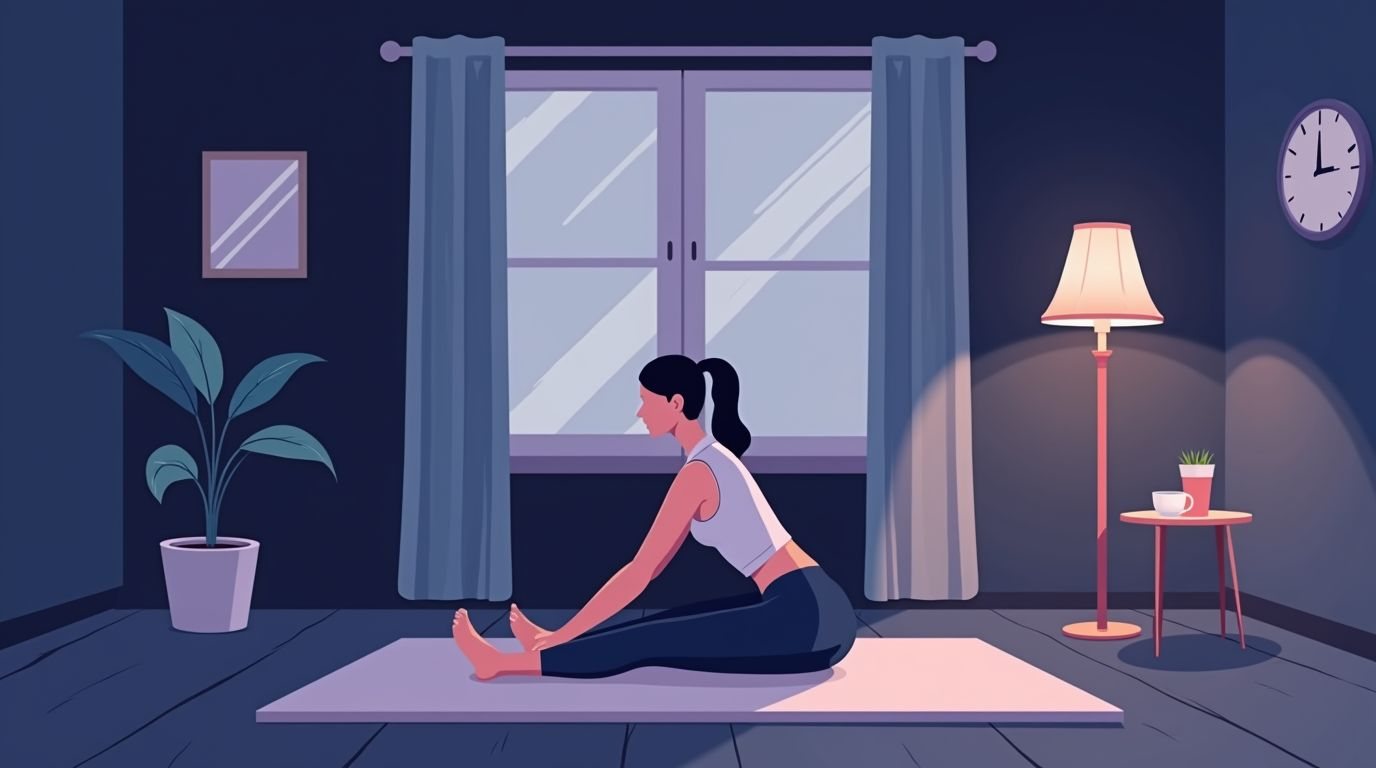 Private home workout with a phone coach for someone with gym anxiety