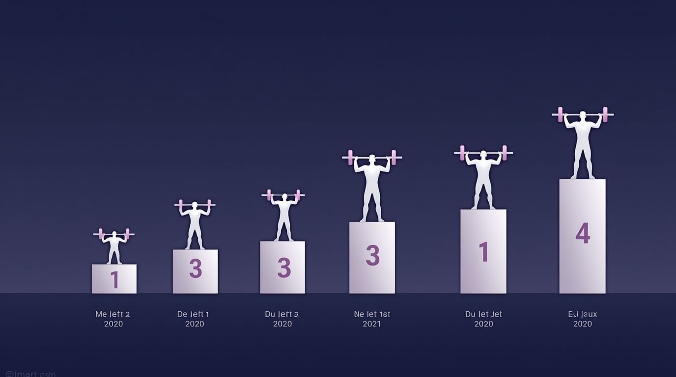 Week by week dropout of strength app users with a few consistent lifters remaining