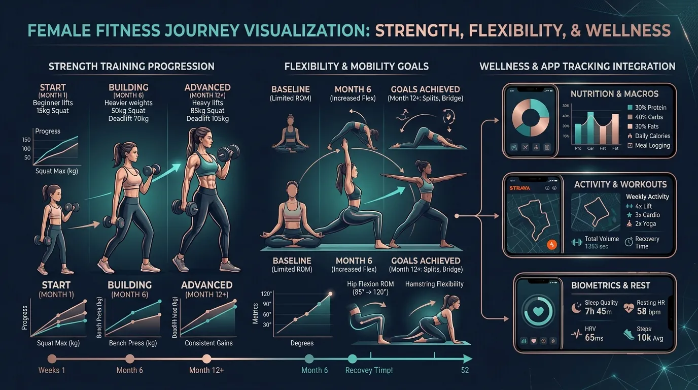 Women Female Fitness Journey — visual guide for the Strength Training at Home: What to Look For section