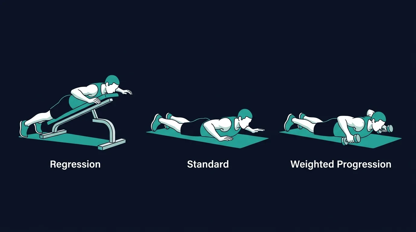 Prone W raise progressions from bodyweight floor W raise to isometric holds, light dumbbells, and YTW shoulder stability circuit