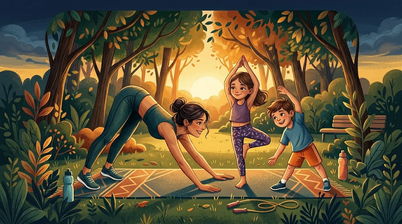 Family Fitness Time — visual guide for the The Real Reason You Can't Stay Consistent (It's Not Time) section