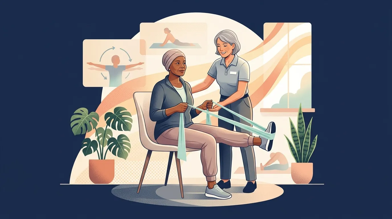 Gentle Movement Cancer Recovery — visual guide for the Why Exercise Matters After Cancer section