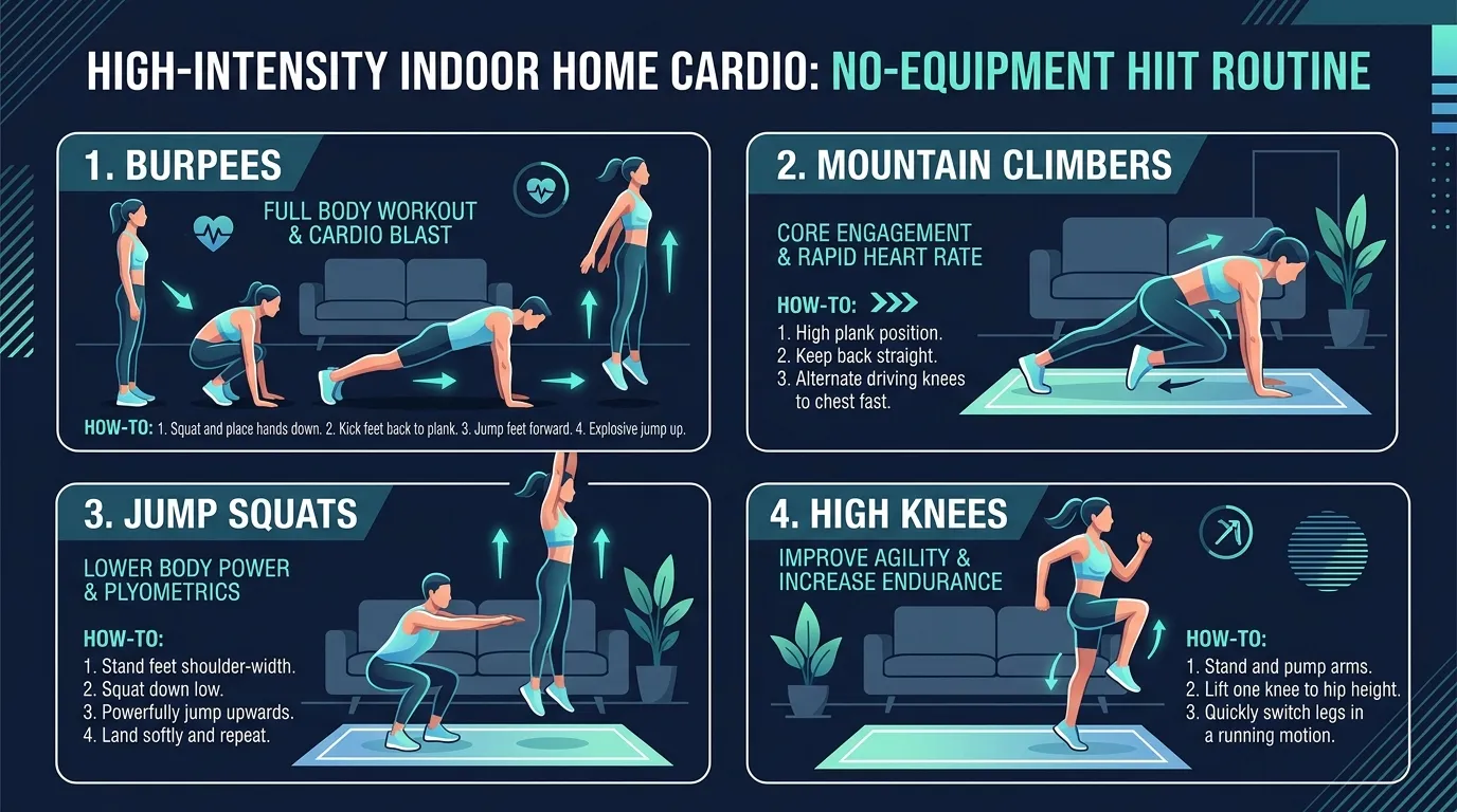 Home Cardio No Running Workout — from Best Cardio Workout App for Home Without Running or Treadmill