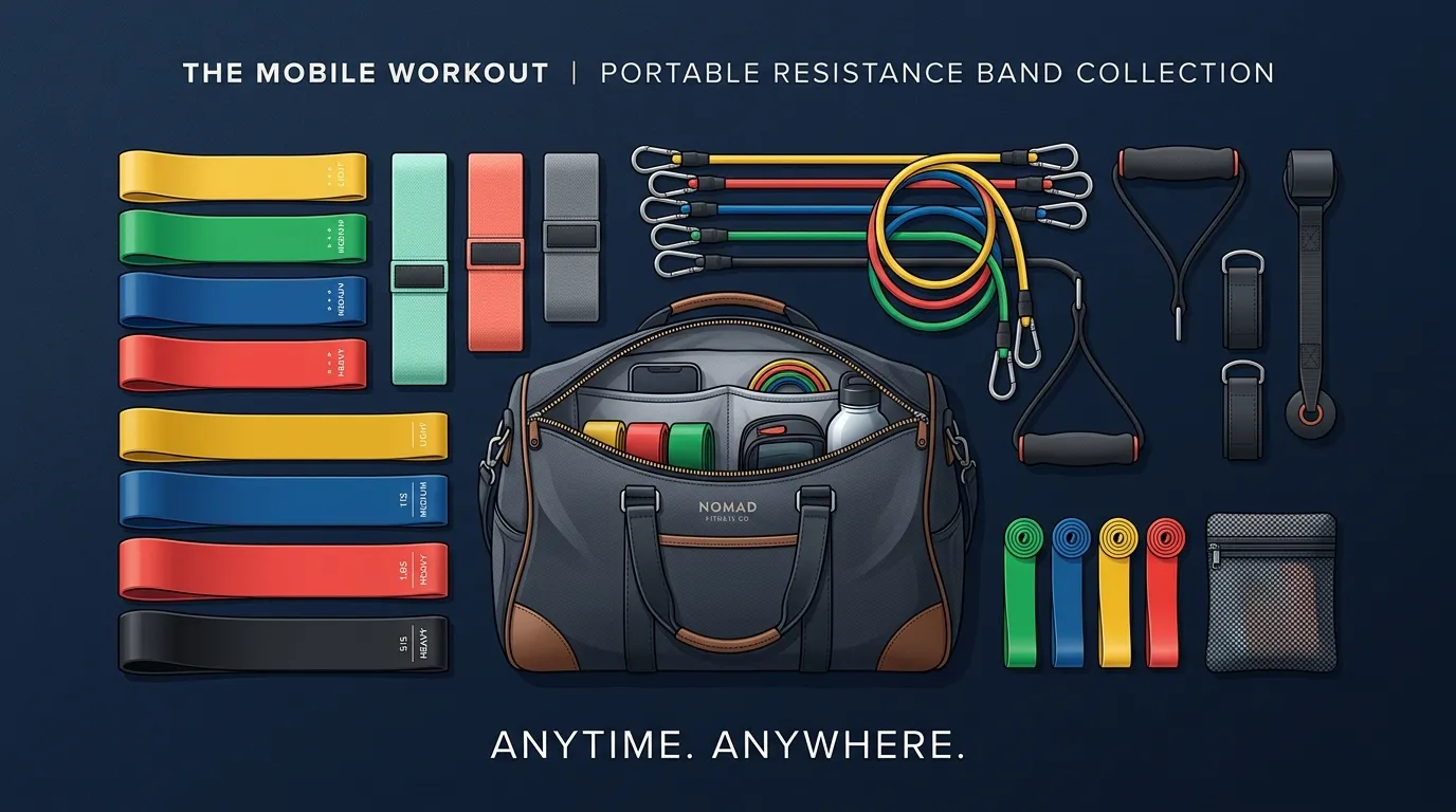Portable Resistance Band Equipment — from Best Fitness App for Resistance Band Workouts