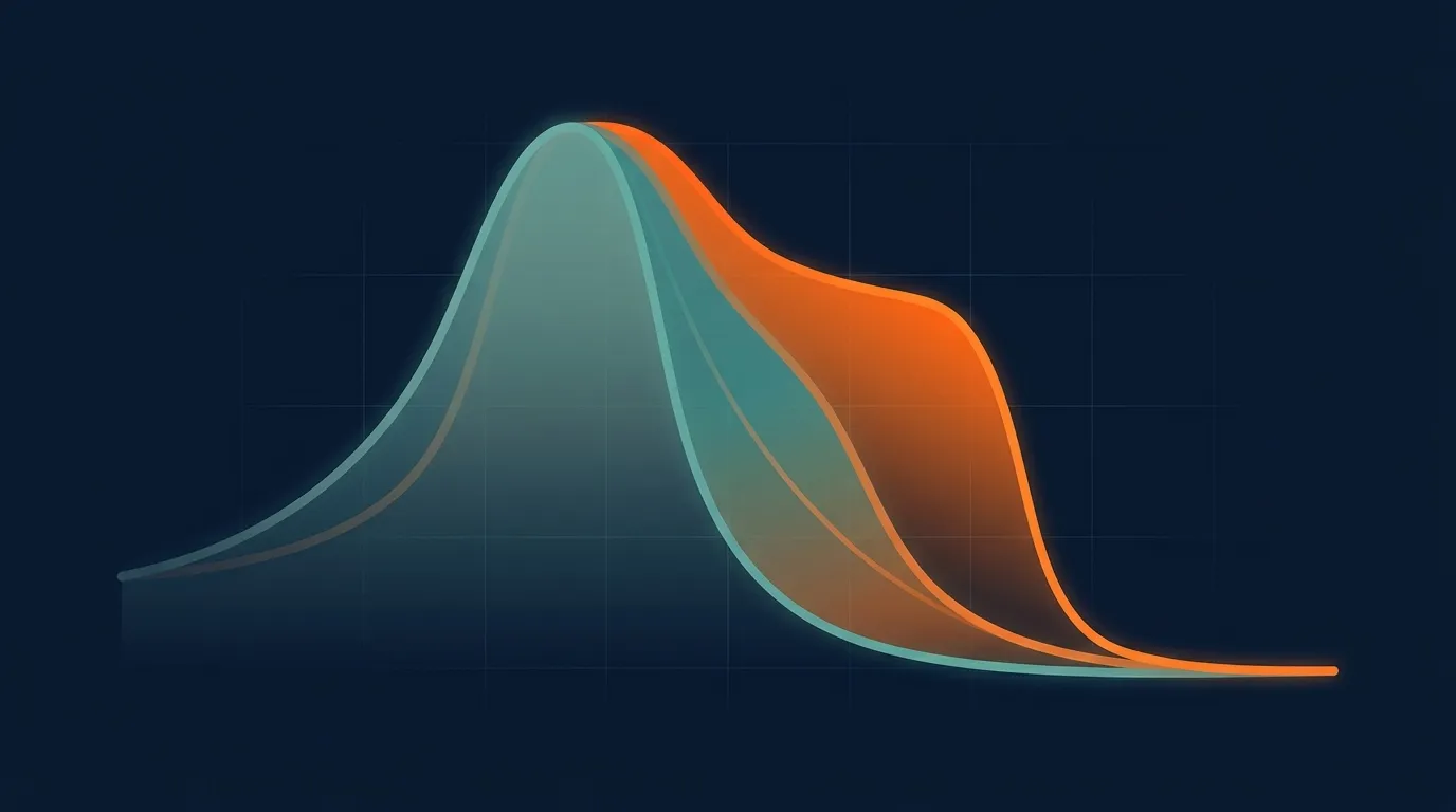 Conceptual illustration of heart rate recovery curves improving over 12 weeks of endurance training, with the drop becoming steeper session by session