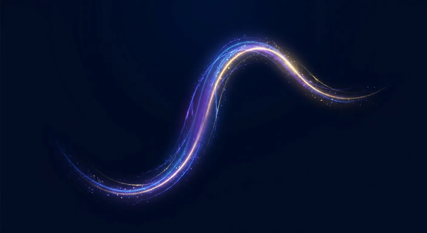 Abstract visualization of a curved relationship between exercise volume and health benefits, showing peak protection at moderate levels with diminishing returns at higher volumes