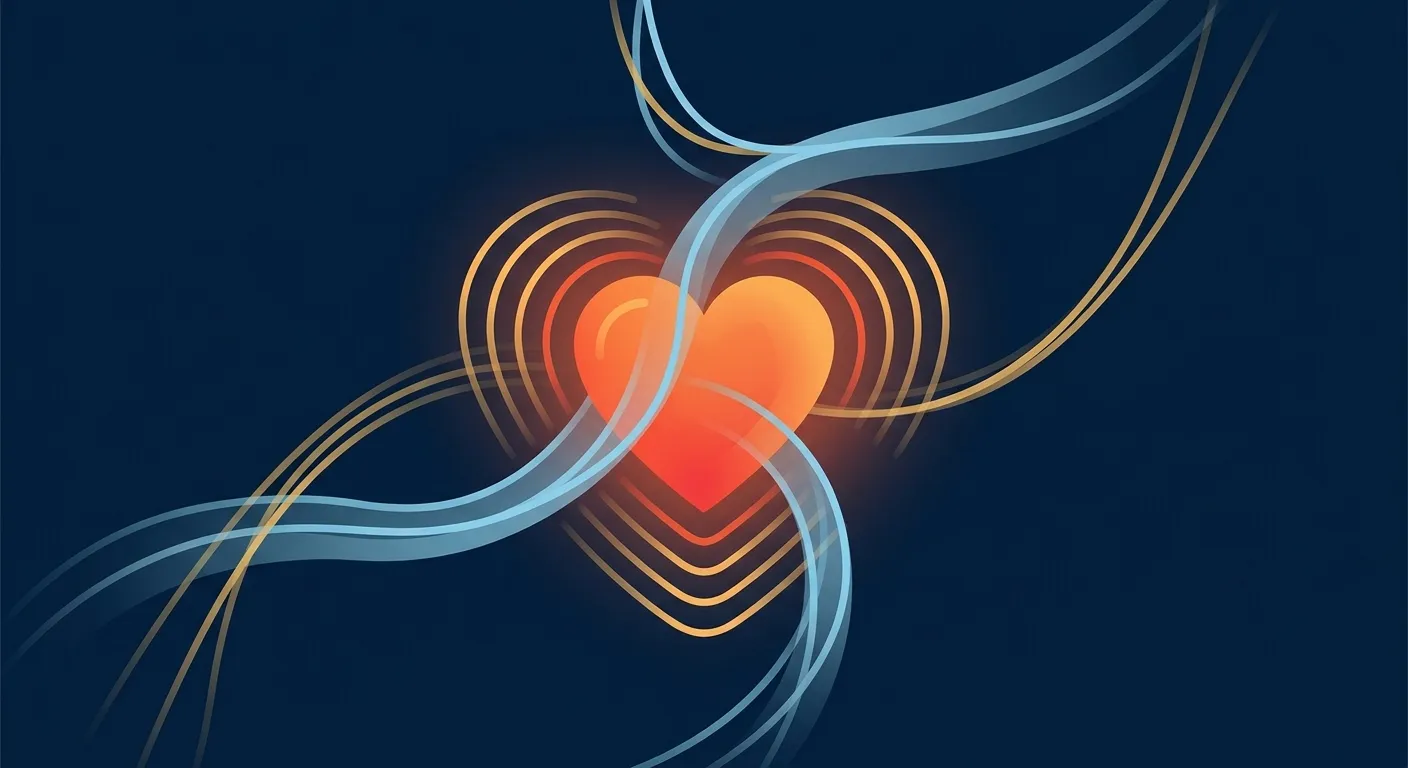 Illustration of cardiovascular health benefits from regular sauna bathing showing heart and circulatory system improvements