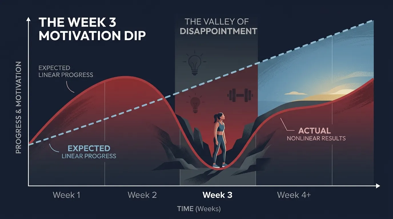 Week3 Valley Of Disappointment Motivation Dip — visual guide for the This Is Where Gamification Earns Its Keep section